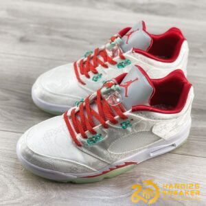 Giày Nike Air Jordan 5 Low X CLOT White Silk (1)