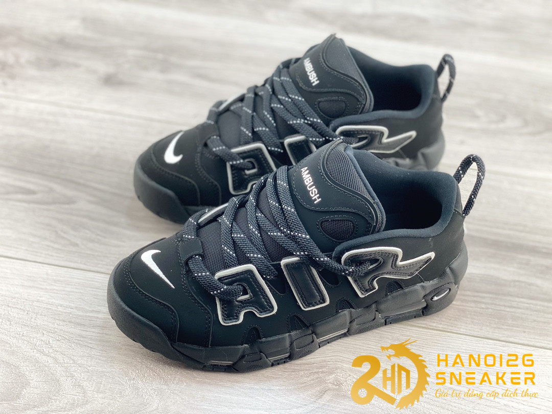 Giày Nike Air More Uptempo Low AMBUSH Black (1)