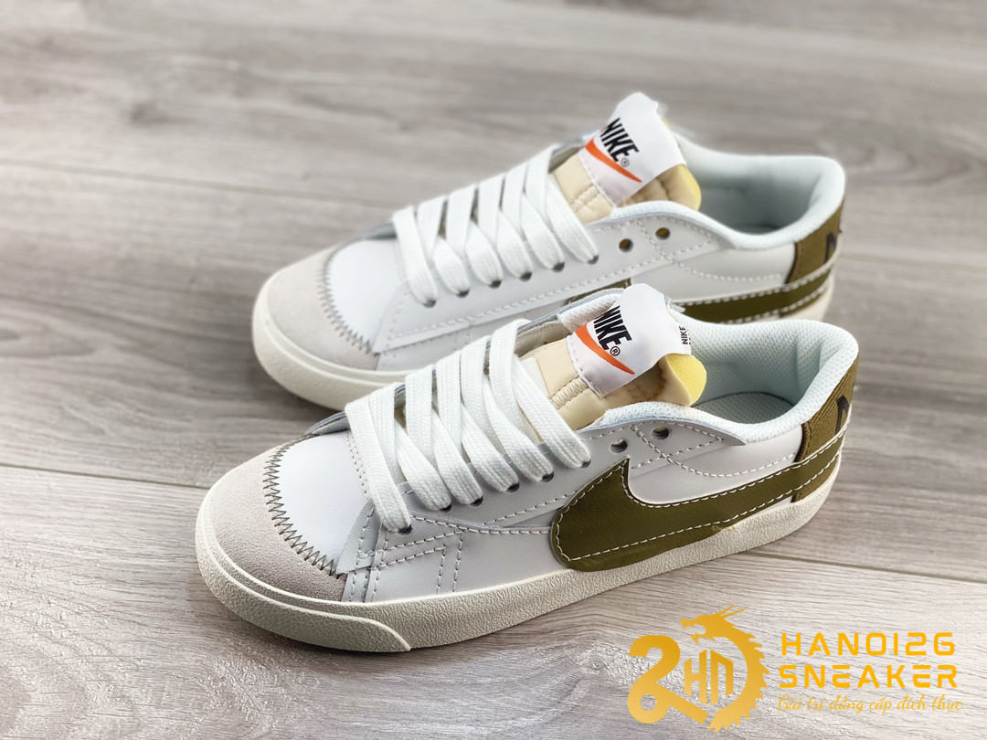 Giày Nike Blazer Low 77 Jumbo Khaki Hazel Rush (1)