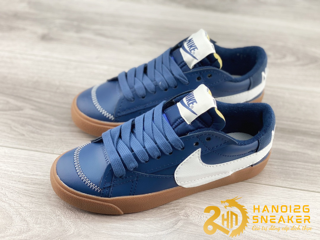 Giày Nike Blazer Low 77 Jumbo WNTR Midnight Navy Gum (1)