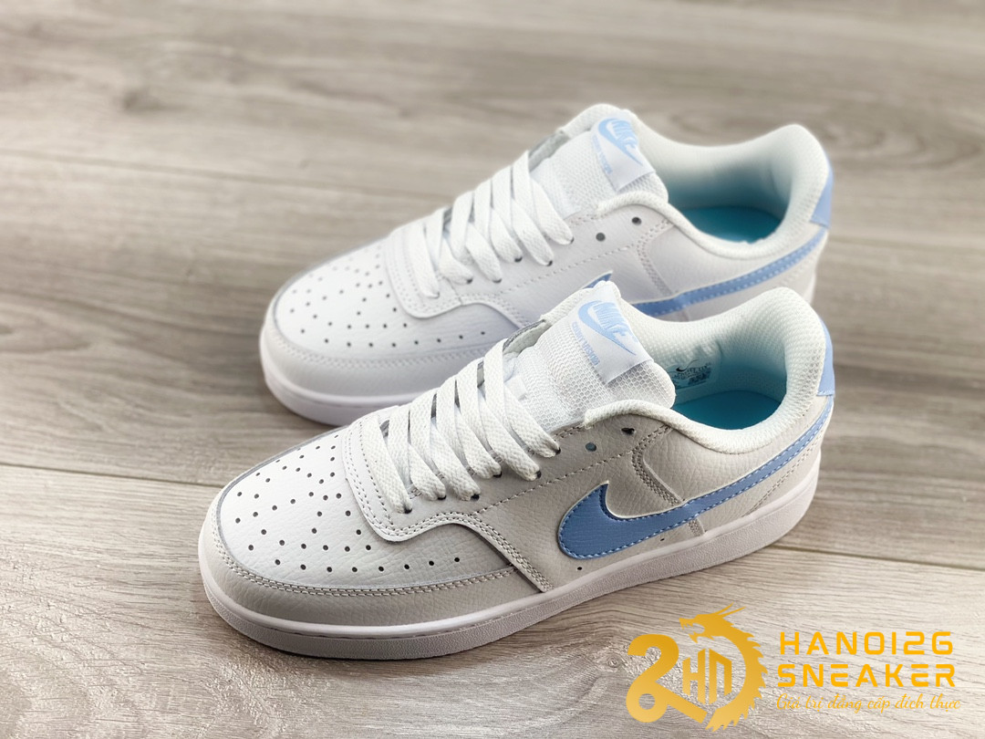 Giày Nike Court Vision Low White Royal Tint Lilac (1)