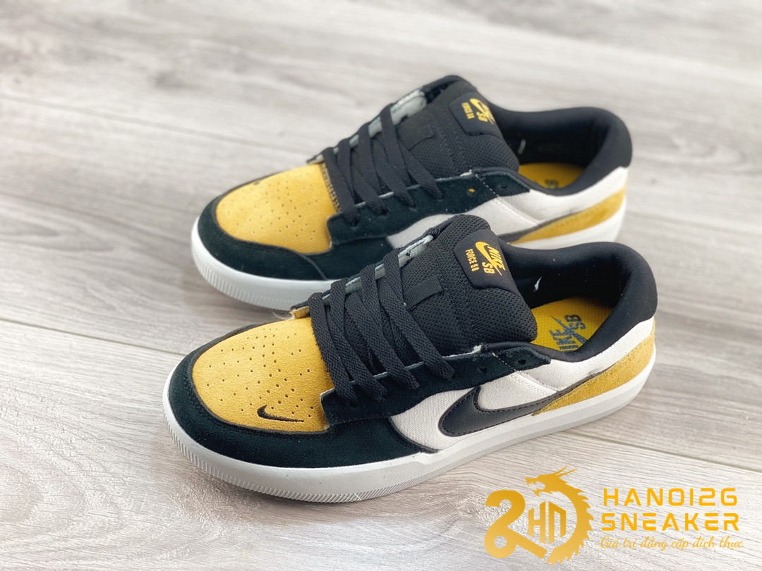 Giày Nike SB Force 58 University Gold White (1)
