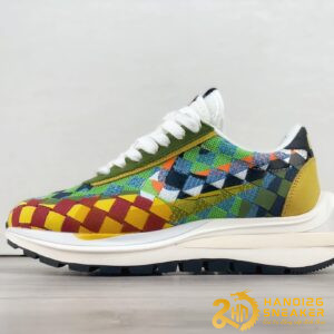 Giày Sacai x Nike LDVaporwaffle Mix Low Green Gusto
