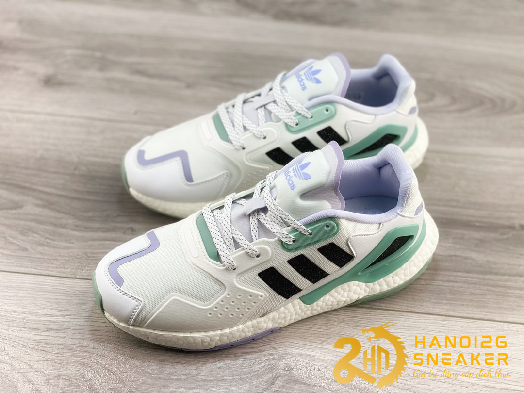 Giày Adidas Day Jogger Cloud White Green Purple (1)