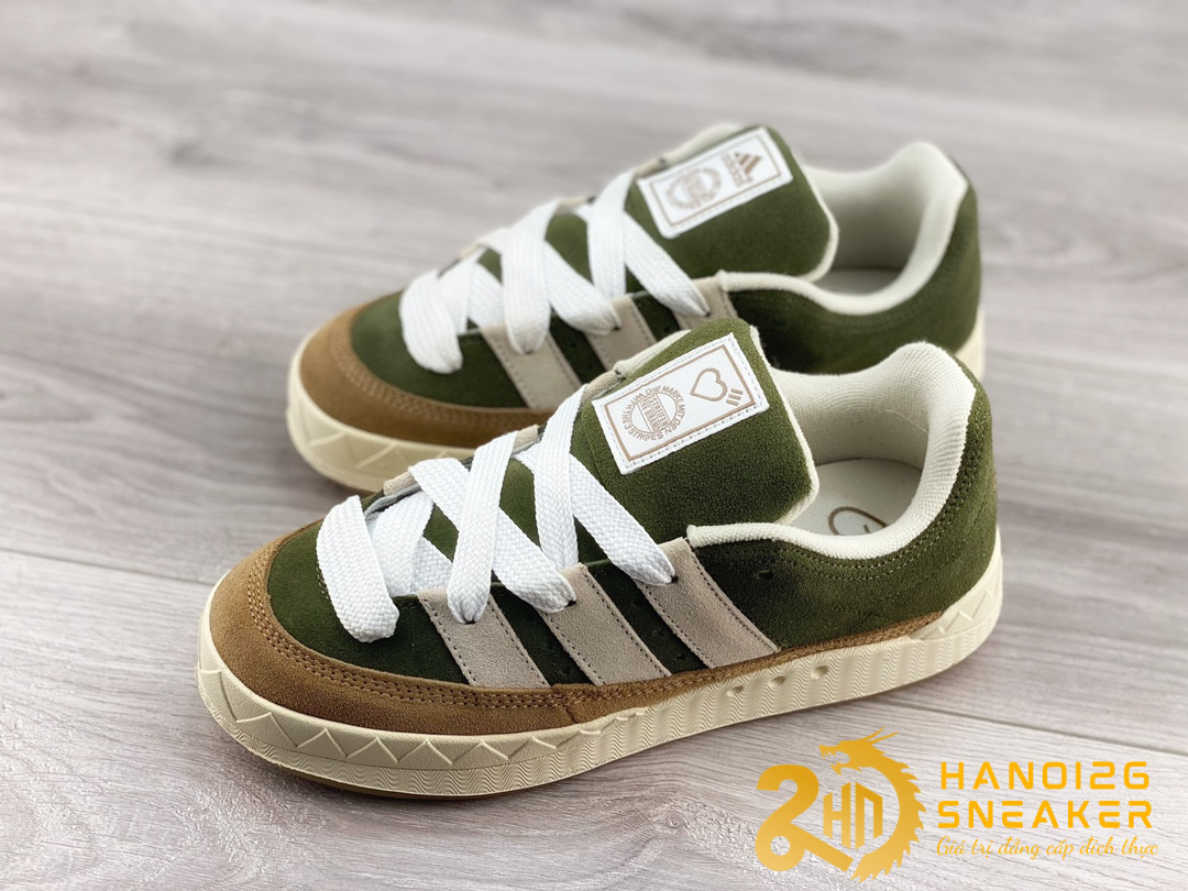 Giày Adidas Originals Adimatic Human Made Dust Green (1)