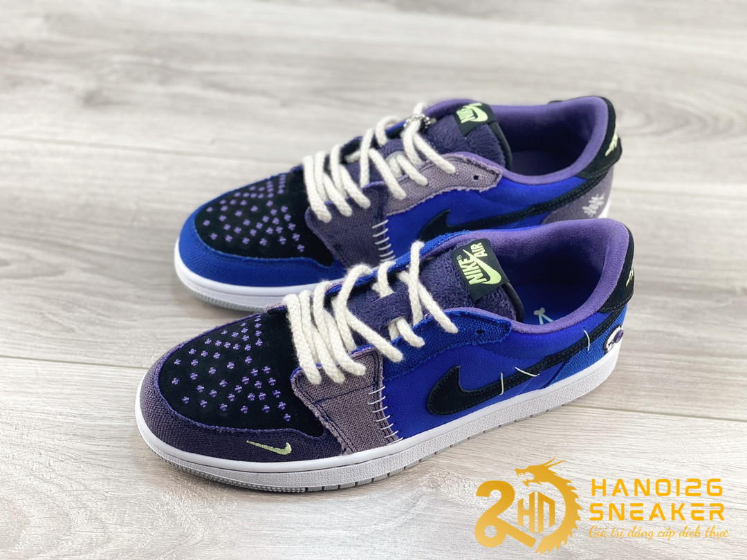 Giày Air Jordan 1 Low OG Zion Williamson Blue (1)