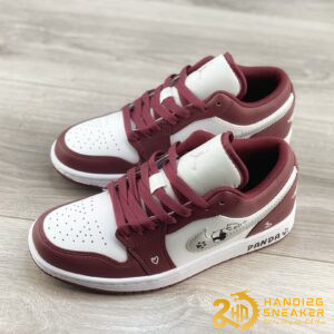 Giày Air Jordan 1 Low White Bordeaux Panda (1)