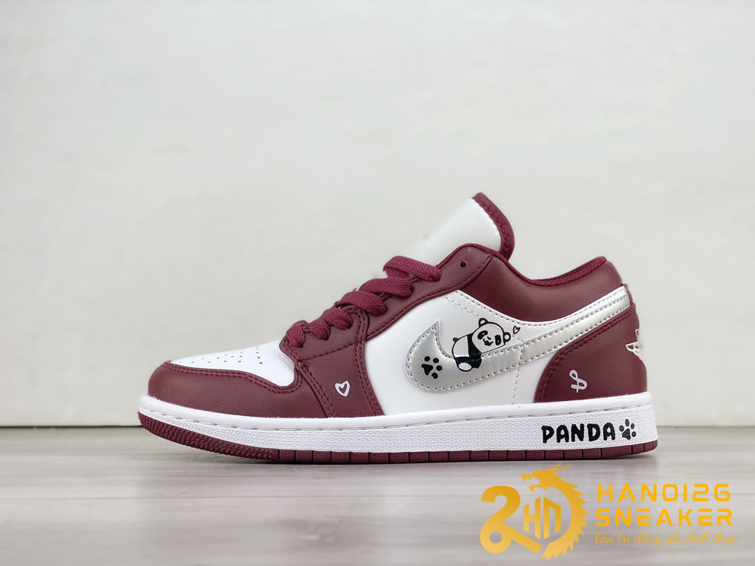 Giày Air Jordan 1 Low White Bordeaux Panda