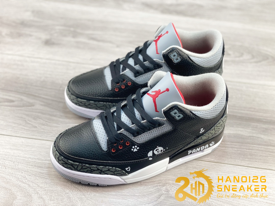 Giày Air Jordan 3 Retro Black Cement Panda (1)
