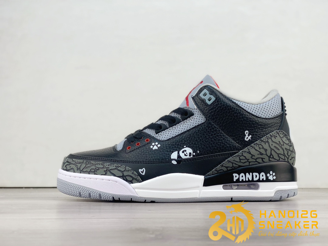 Giày Air Jordan 3 Retro Black Cement Panda