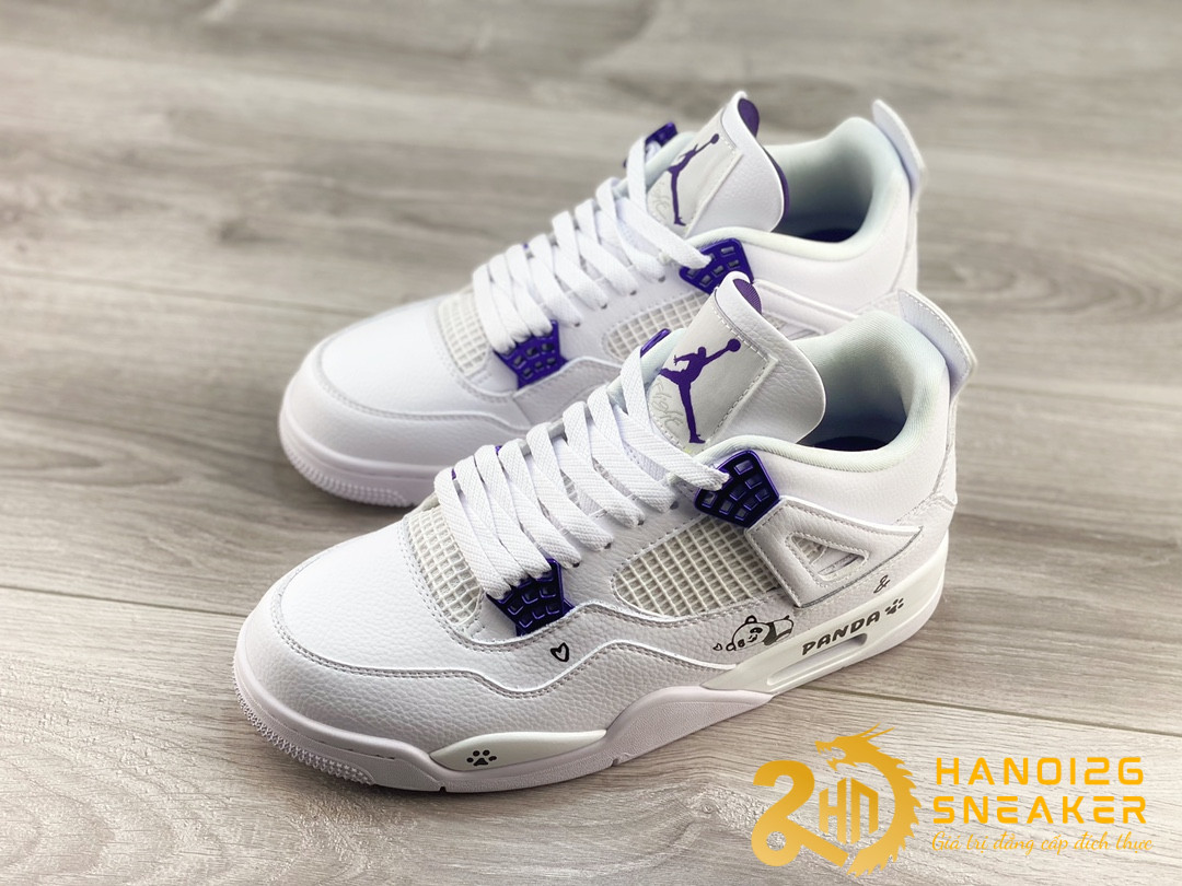 Giày Air Jordan 4 Retro Metallic Purple Panda (1)