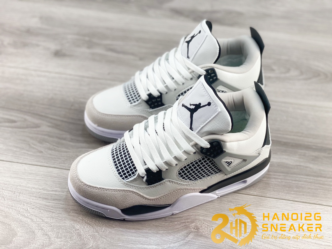 Giày Air Jordan 4 Retro Military Black (1)