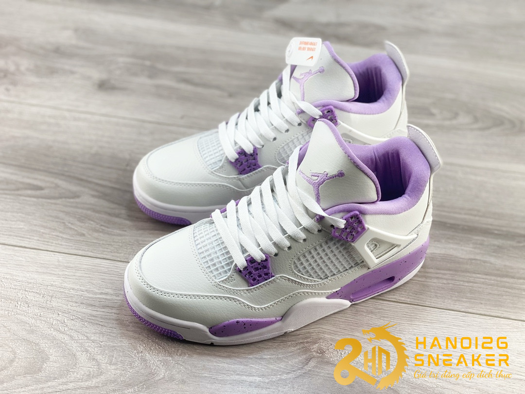 Giày Air Jordan 4 Retro Purple Oreo (1)