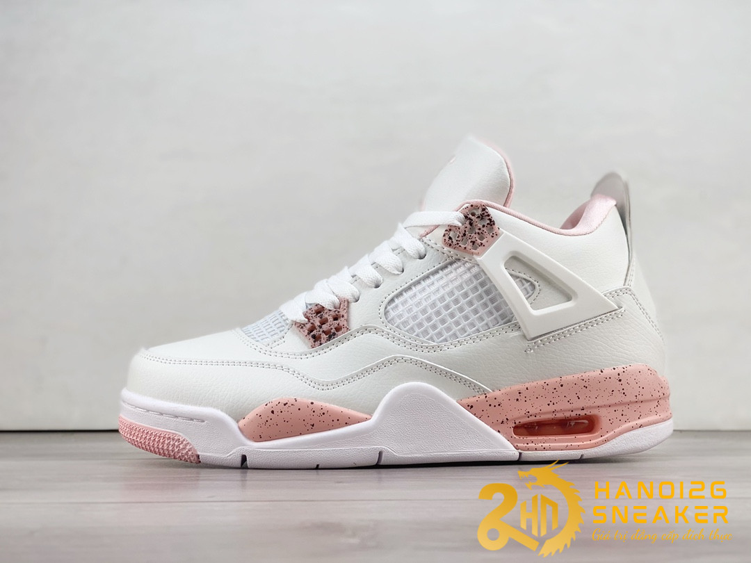 Giày Air Jordan 4 Retro White Peach Pink