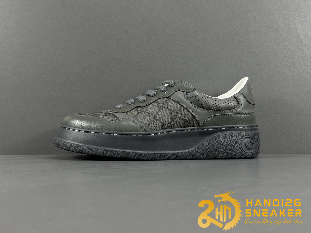 Giày Gucci GG Chunky B Leather Gray