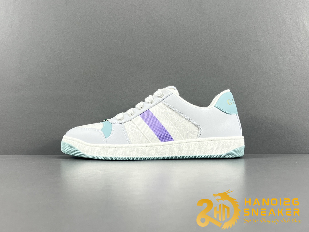 Giày Gucci Screener Purple Blue White Like Auth