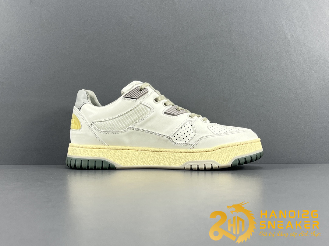 Giày Gucci White Distressed Effect Like Auth (1)