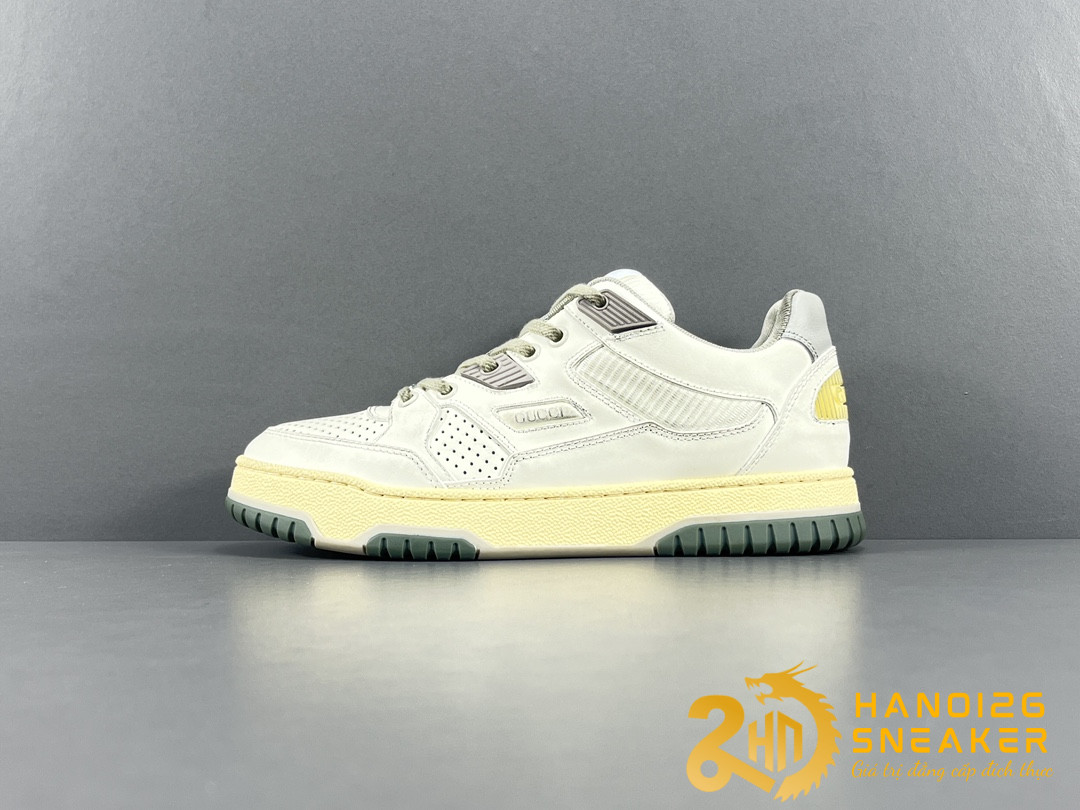 Giày Gucci White Distressed Effect Like Auth