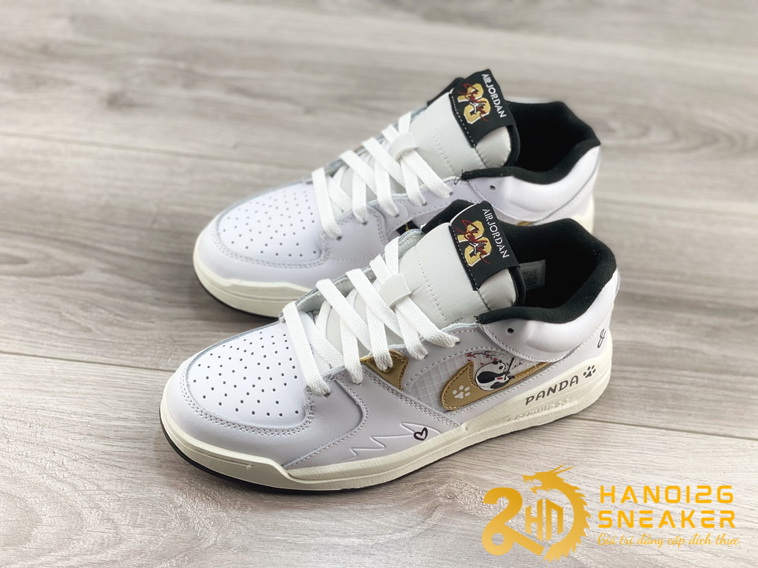 Giày Jordan Stadium 90 TinkerHathiel White Gold Panda (1)