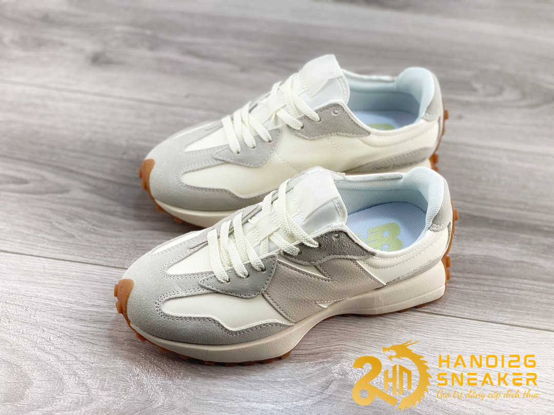Giày New Balance 327 Beige White Gum Pink (1)