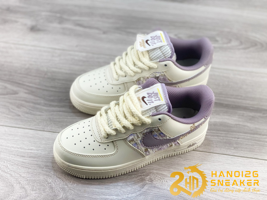 Giày Nike Air Force 1 07 Low Just Do It Purple (1)