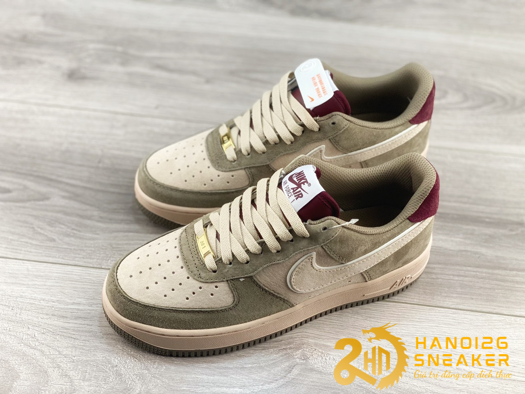 Giày Nike Air Force 1 Low 07 Suede Brown Beige (1)