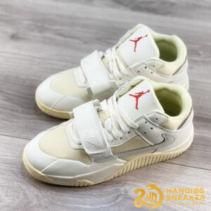 Giày Nike Jordan Cut The Check Travis Scott White Grey (1)