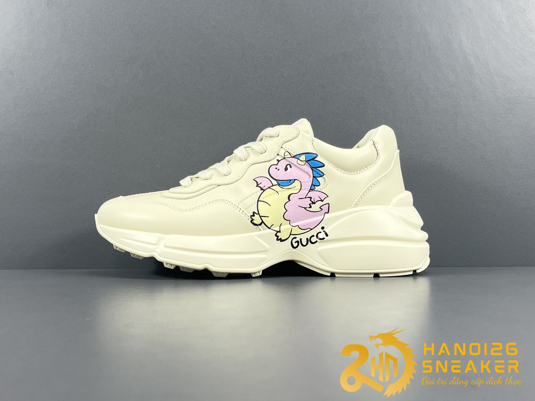 Giày Gucci Rhython Ivory White Dragon Year Limited (1)