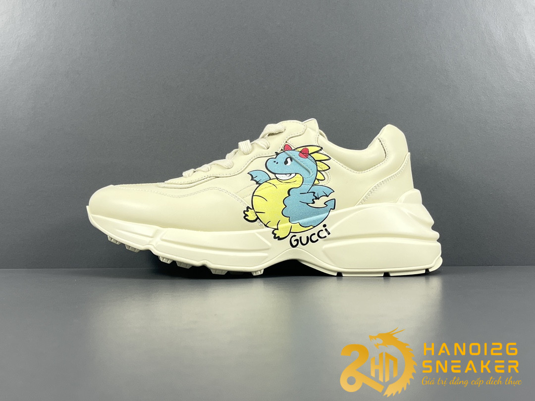 Giày Gucci Rhython Ivory White Dragon Year Limited