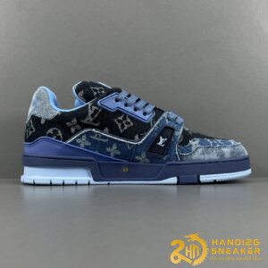 Giày Louis Vuitton Trainer Blue Black 2024 (1)