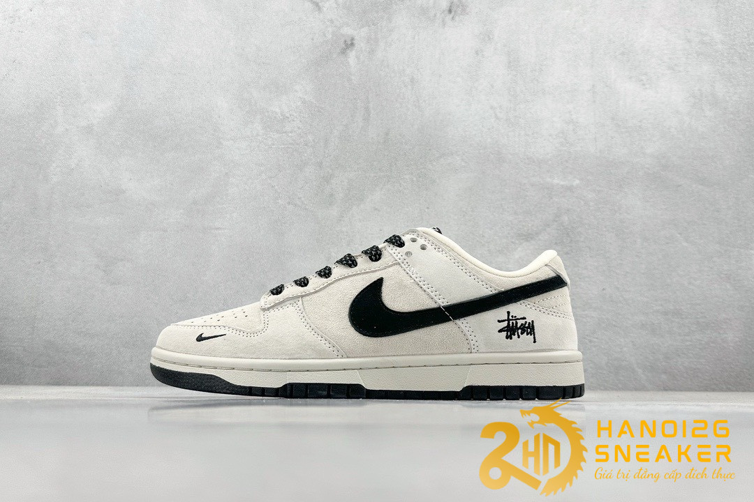 Giày Nike Dunk Low Stussy Cream Black Like Auth