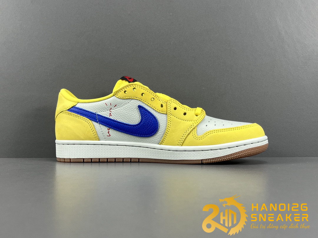 Giày Travis Scott X Nike Air Jordan 1 Retro Low OG SP Canary Like Auth (1)