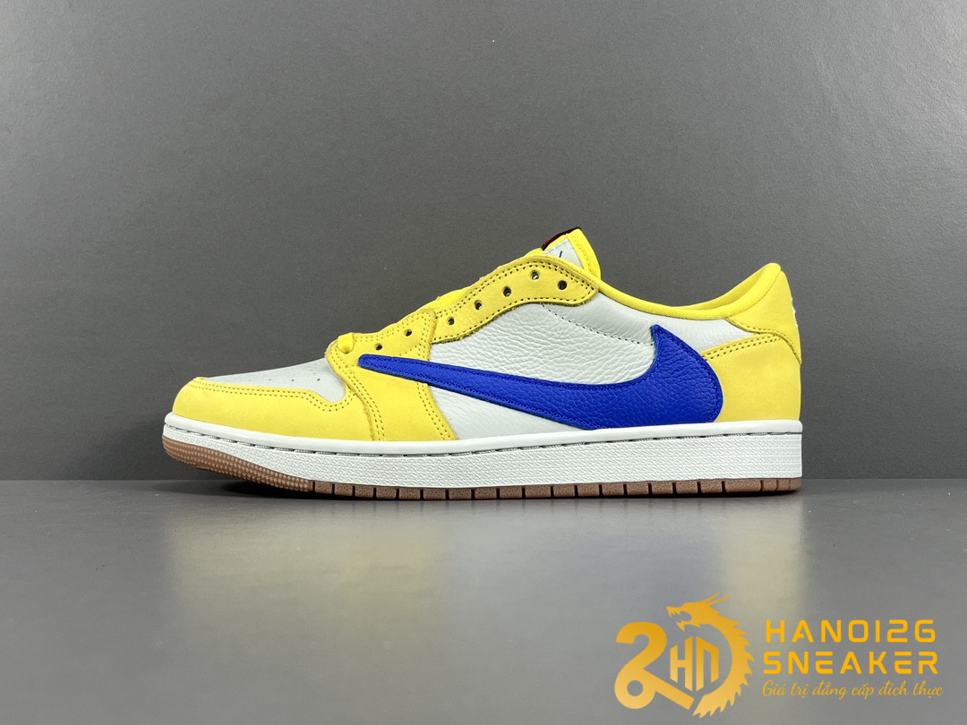 Giày Travis Scott x Nike Air Jordan 1 Retro Low OG SP Canary Like Auth