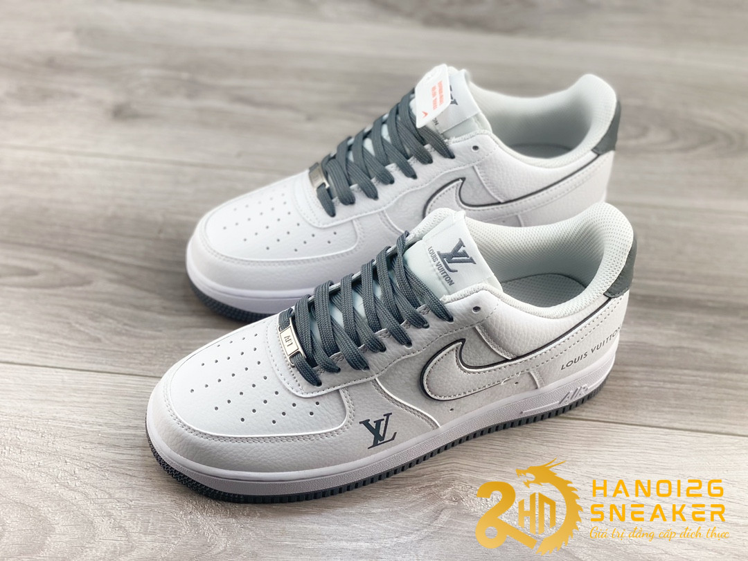 Giày Nike Air Force 1 07 Louis Vuitton White Gray (1)