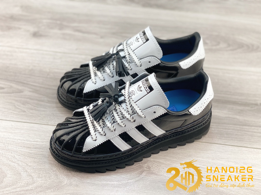 Giày CLOT X Adidas Superstar Core Black IH3131 (1)