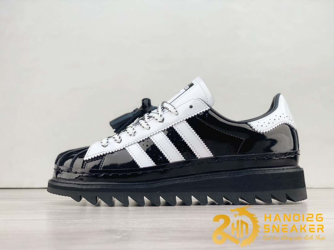 Giày CLOT x Adidas Superstar Core Black IH3131
