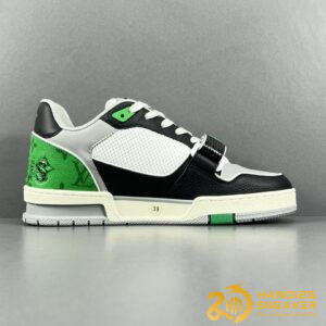 Giày Louis Vuitton Trainer White Grey Black Green (1)