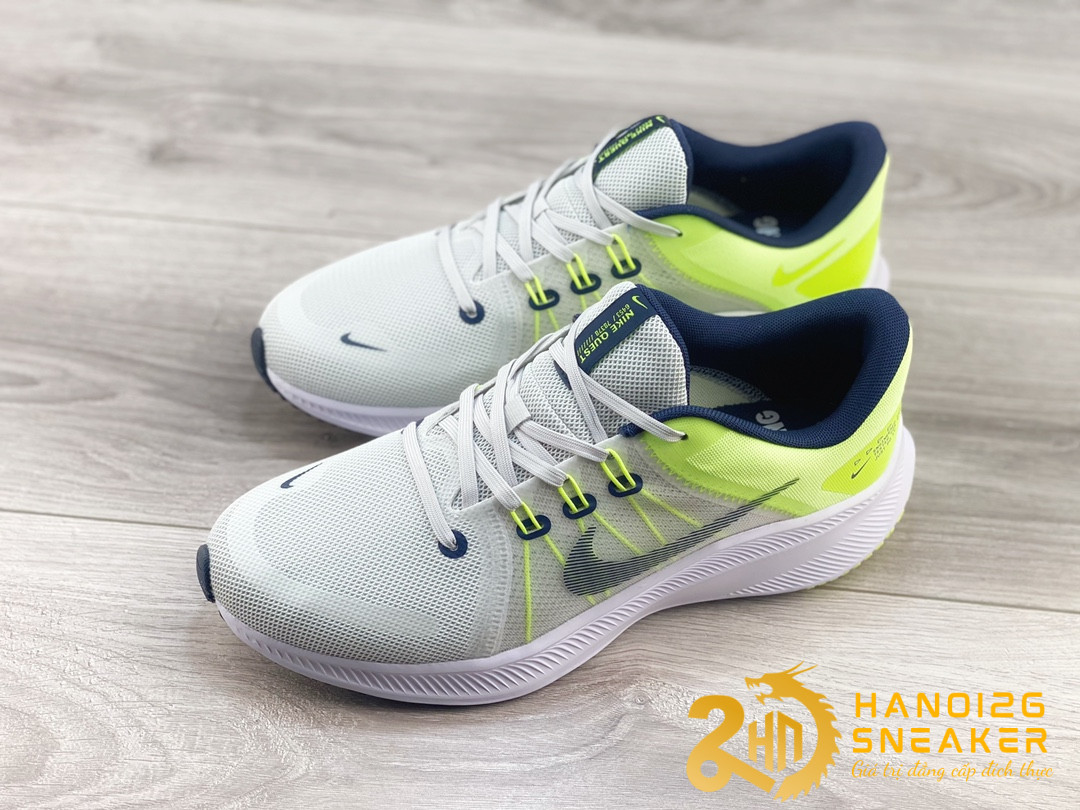 Giày Nike Quest 4 Gray Green Neon DA1105 003 (1)