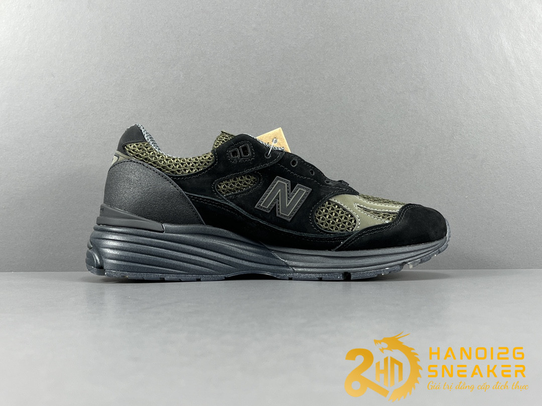 Giày Stone Island × New Balance 991V2 Black (1)