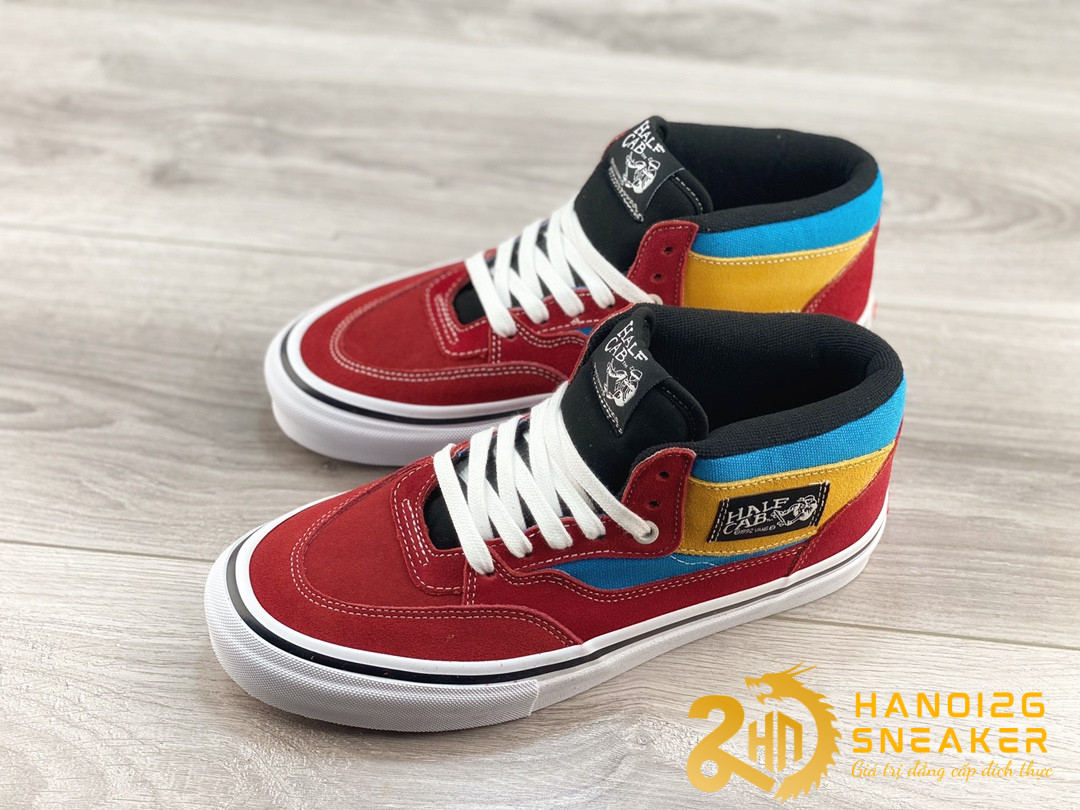 Giày Vans Half Cab Pro Knee Slide Red (1)