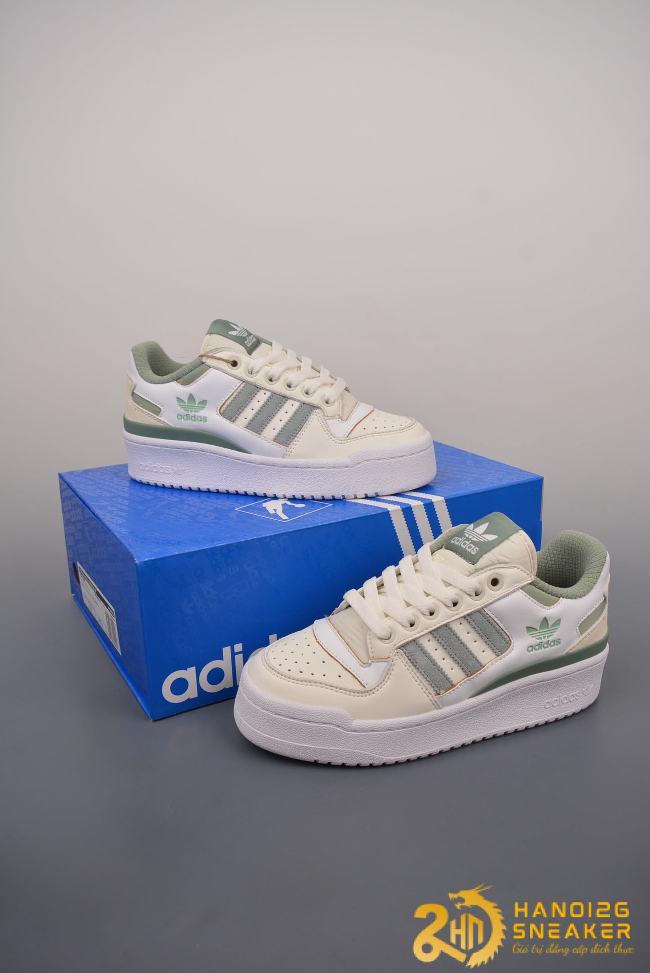 Giày Adidas Forum Bold Off White Silver Green