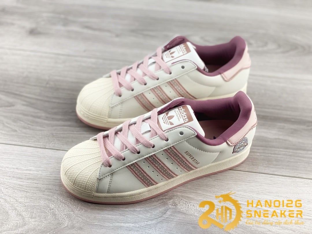 Giày Adidas Original Super Star Pink Beige IE5528 (1)