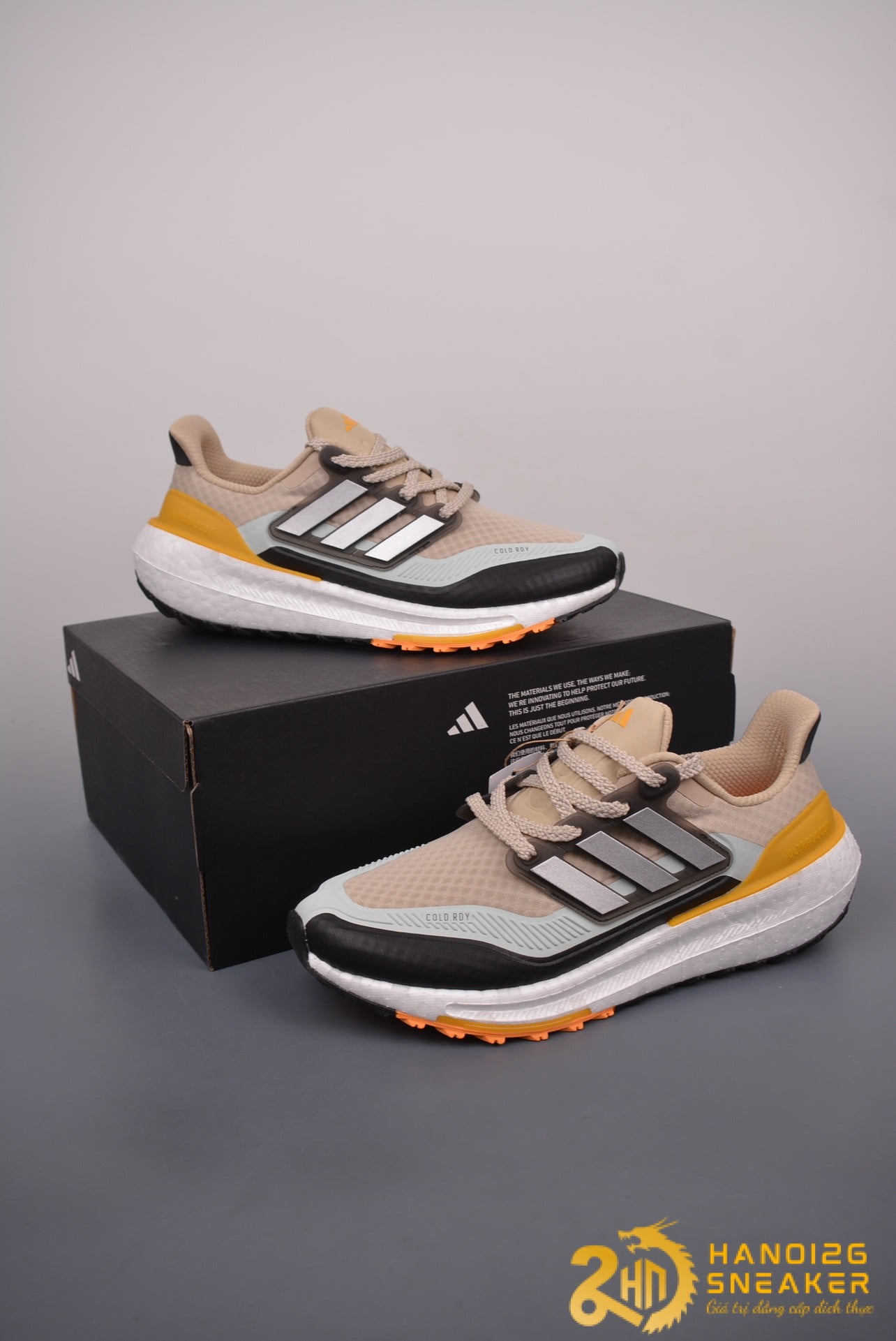Giày Adidas Ultraboost Light ColdRDY 2 Wonder Beige Silver Metallic Flash Orange