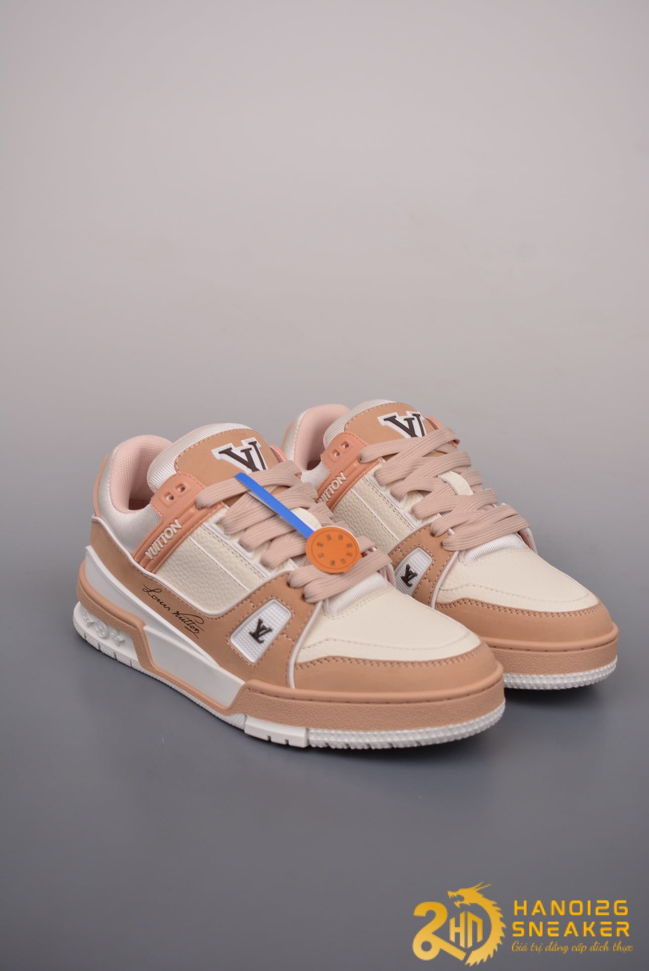Giày Louis Vuitton Trainer 2021s Light Camel (1)