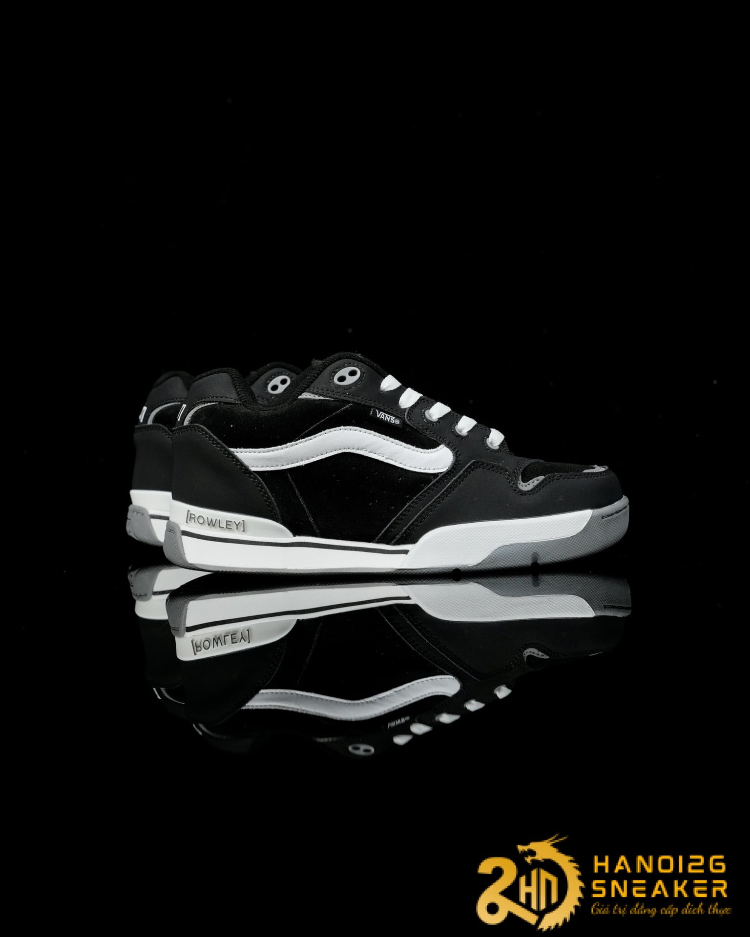 Giày Vans Skate Rowley XLT Black White (1)
