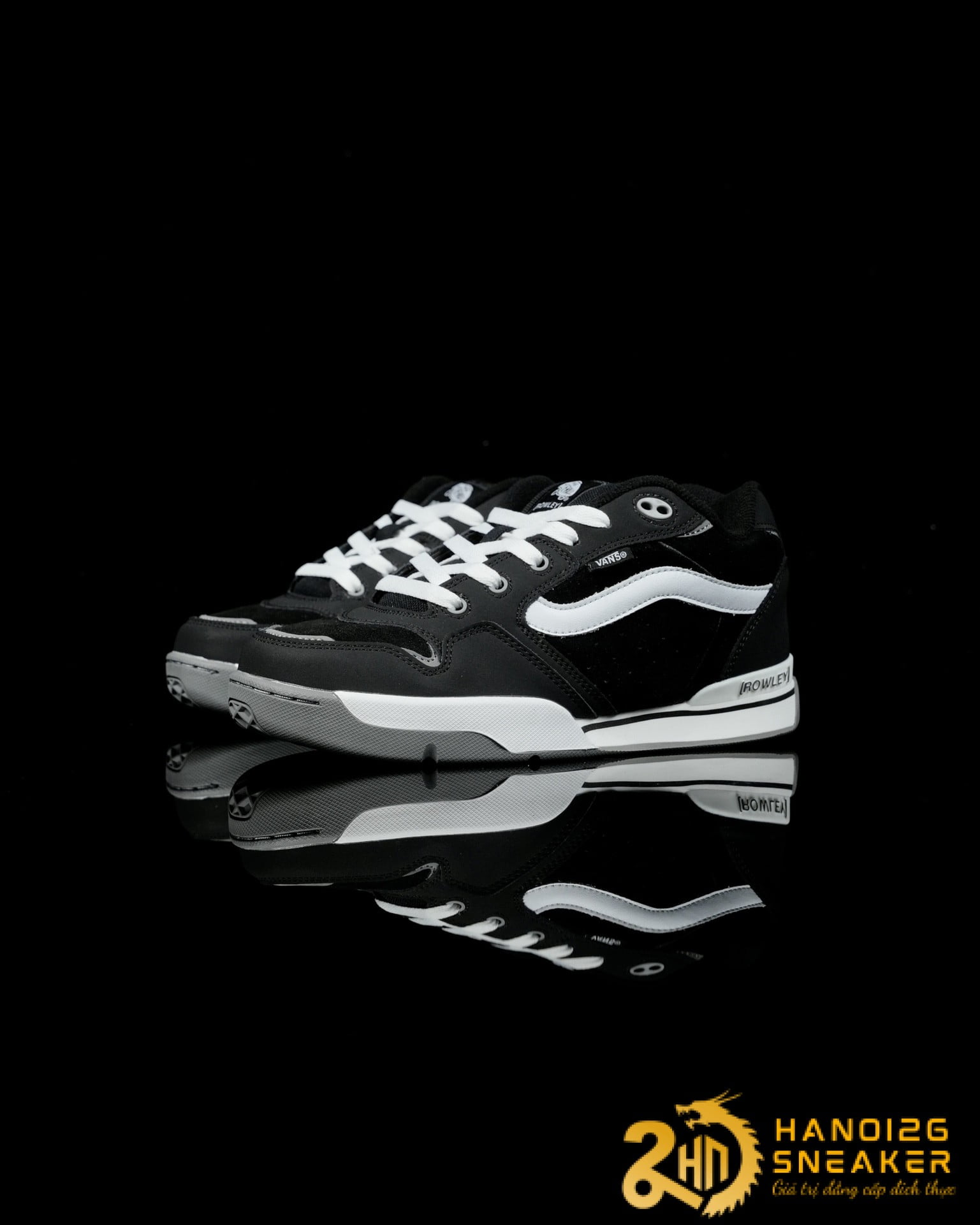 Giày Vans Skate Rowley XLT Black White
