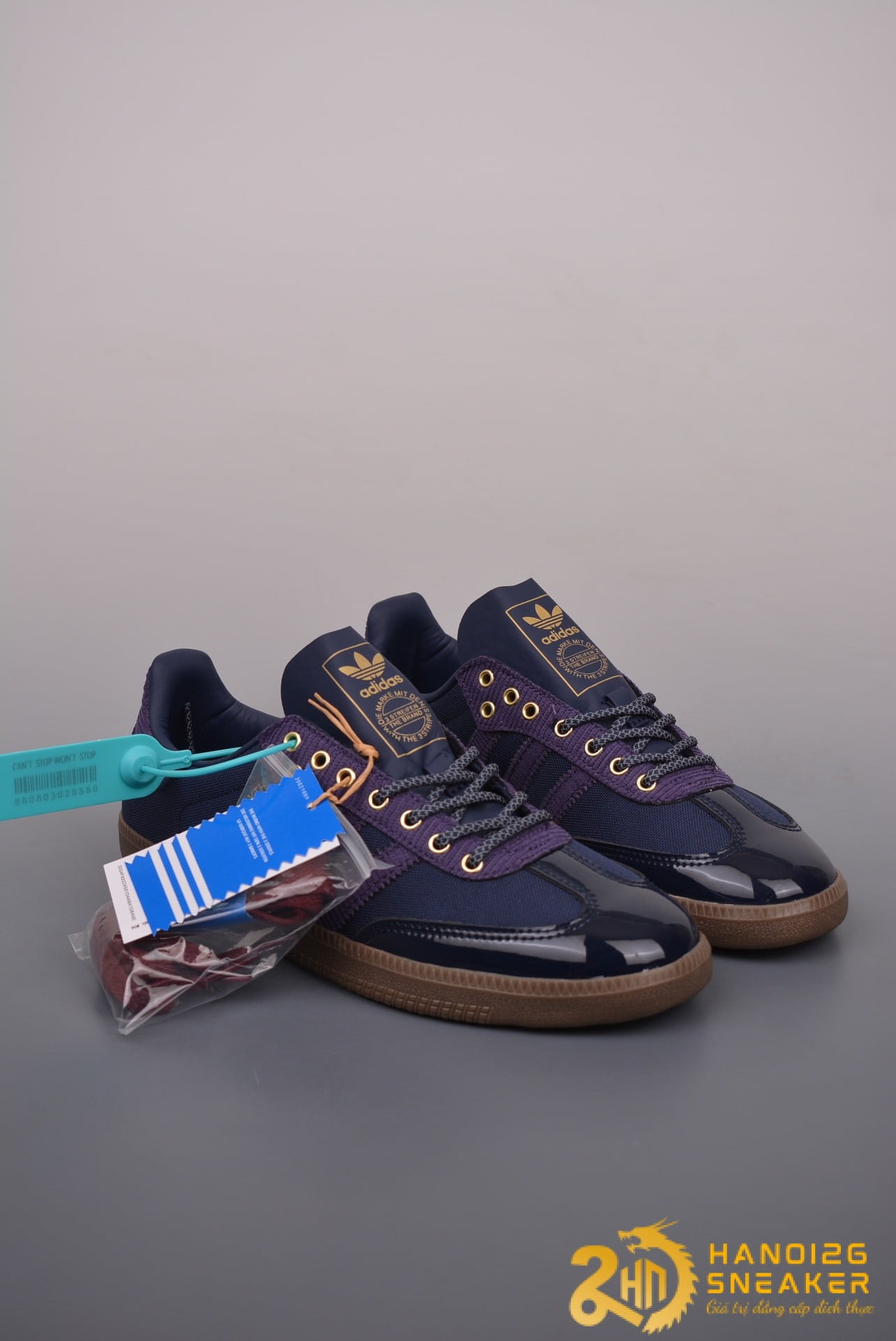 Giày Adidas Trainer Samba Low Collegiate Navy (1)