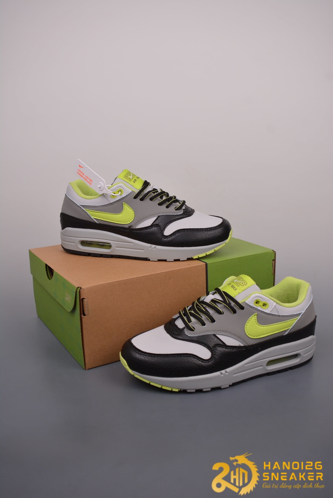 Giày Air Max 1 x HUF Anthracite and Medium Grey