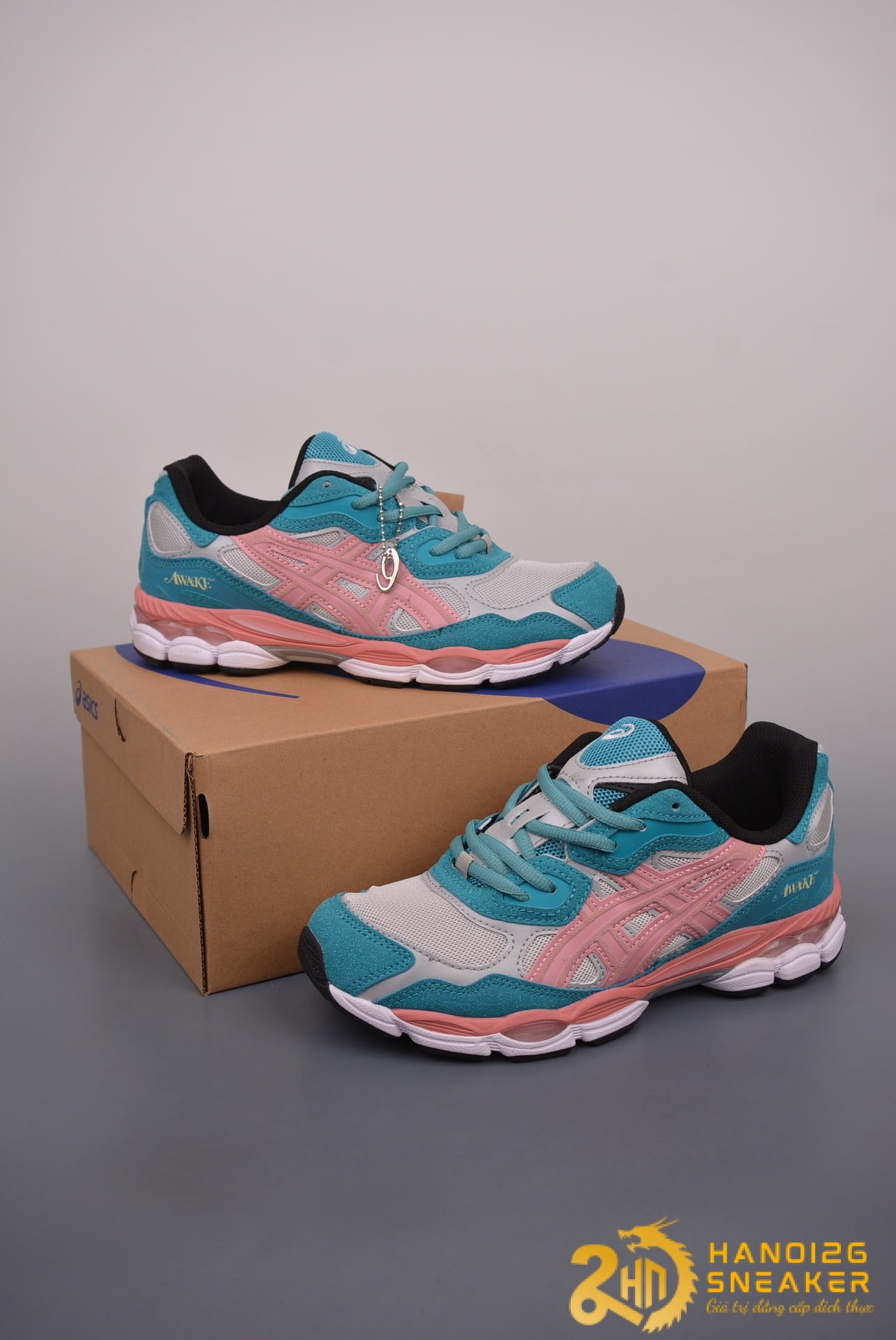 Giày Asics X Awake NY Gel-NYC Teal Blue