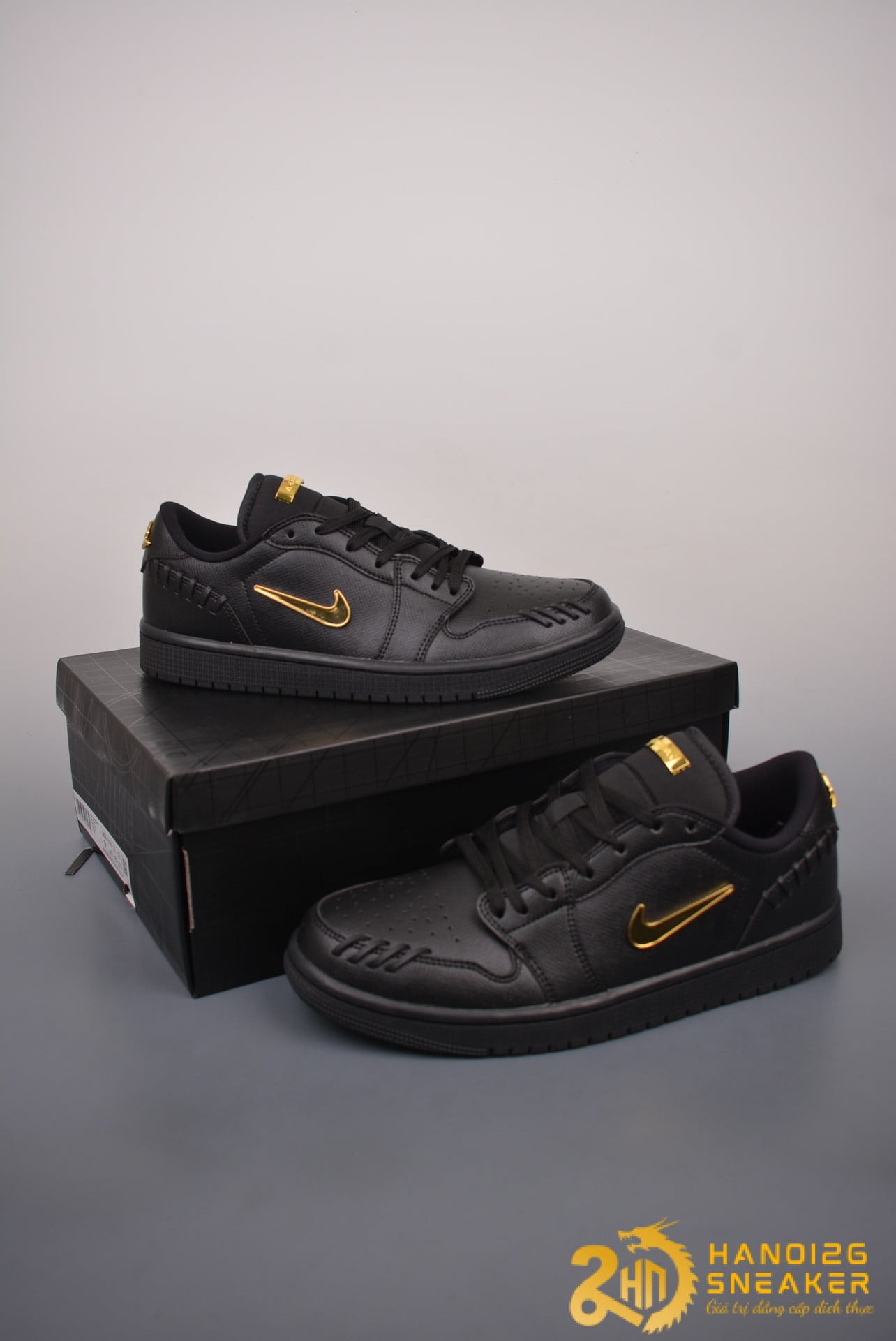 Giày Jordan 1 Low Method of Make Black Metallic Gold